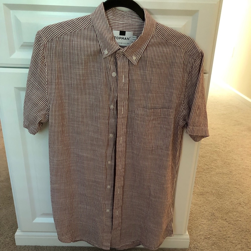 Topman short sleeve button down shirt
